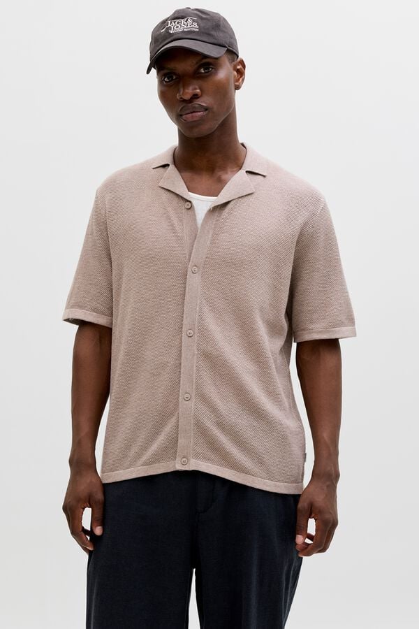 Jack & Jones Polo punto relaxed fit resort tostado