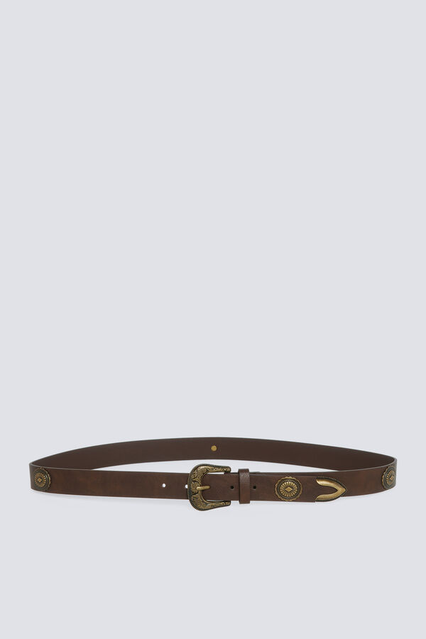 Springfield Metallic cowboy belt nude