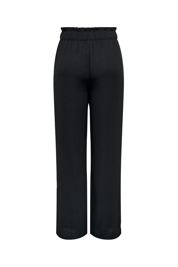 JDY Long wide trousers black