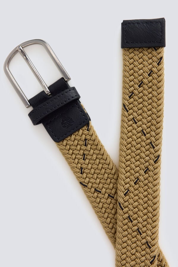 Springfield Plain braided belt grey