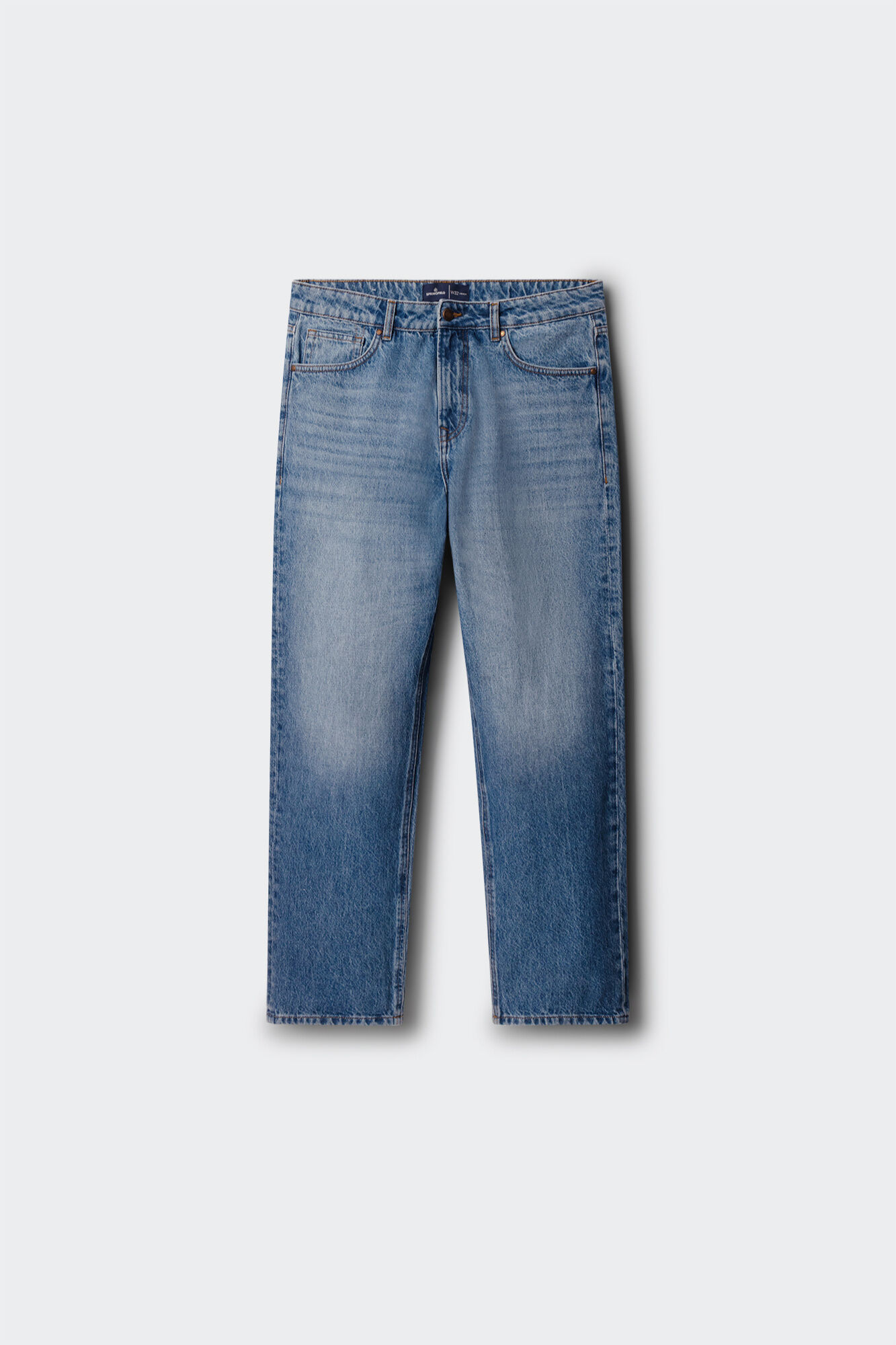 Springfield Medium wash straight fit jeans