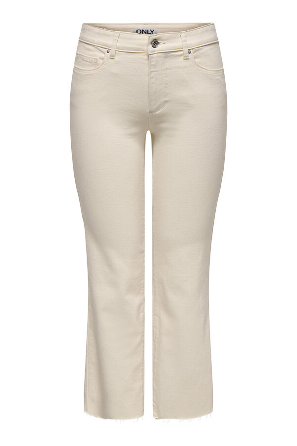 Only Flared crop jeans pink