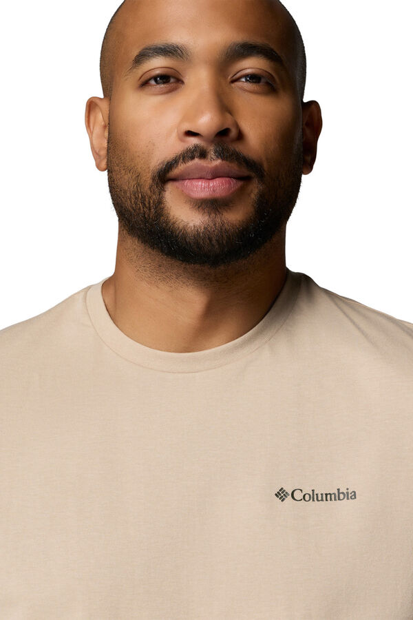 Columbia Camiseta con estampado de naturaleza en la espalda nude