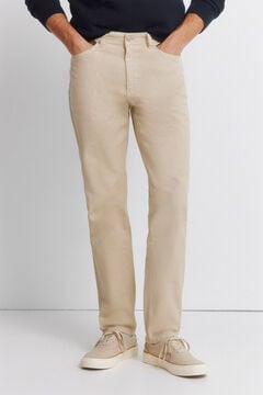 Springfield Washed 5-pocket slim fit trousers