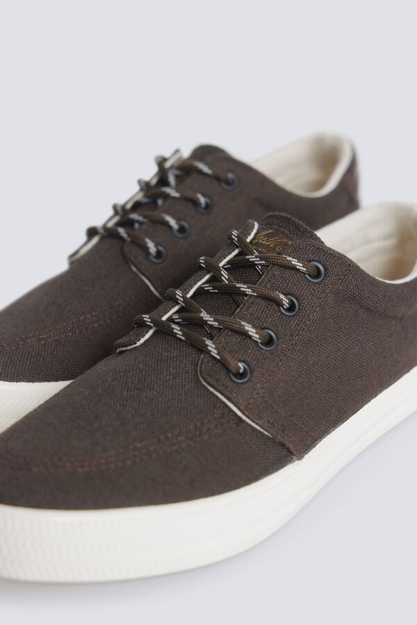 Springfield Iconic fabric sneaker nude