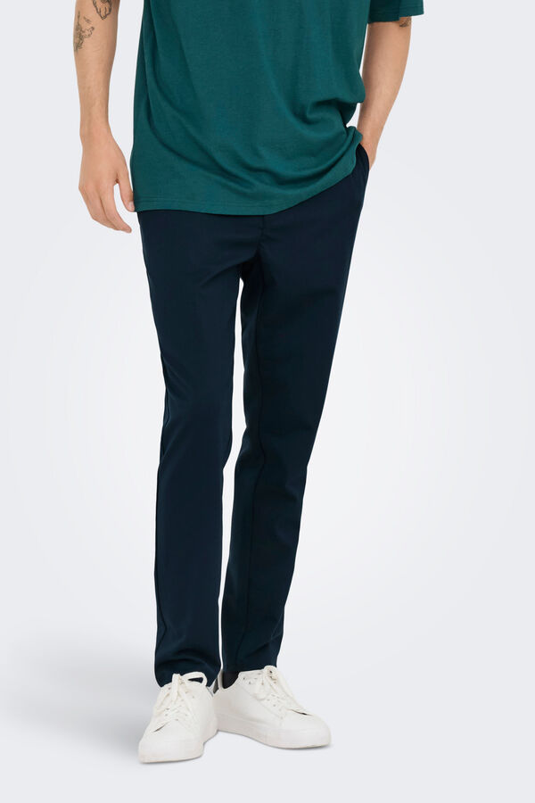 Only & Sons Regular fit long trouser blue
