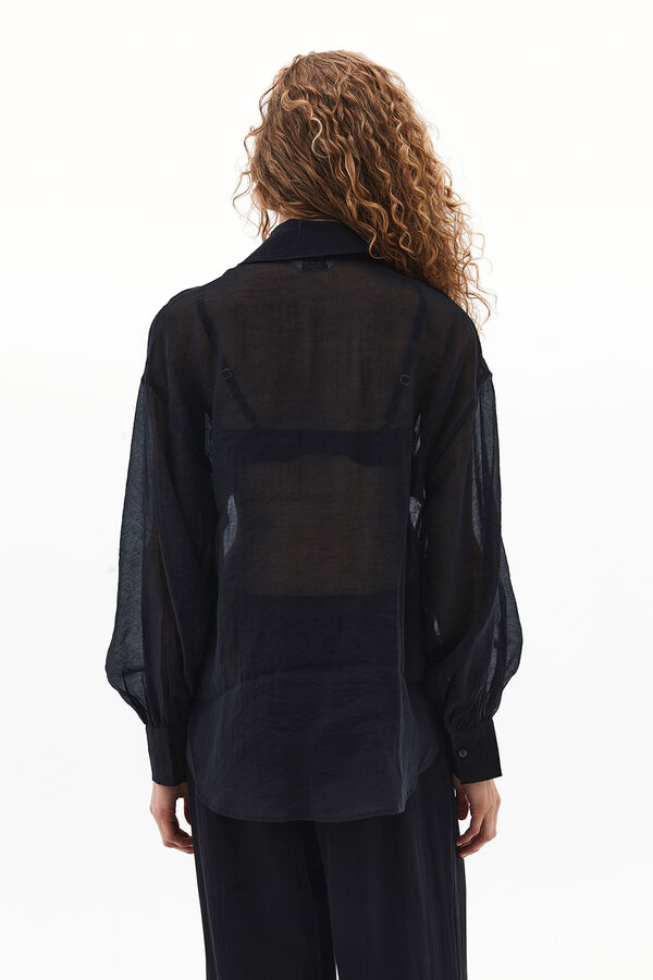 Oxxo Camisa de mangas abullonadas negro