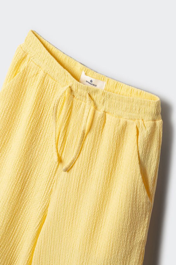Springfield Kids Pantal&oacute;n Culotte ligero ni&ntilde;a amarillo