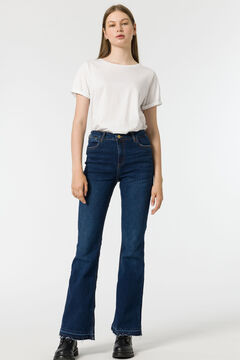Springfield Zoe Flare jeans with slits blue
