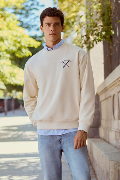 Springfield Alpine ski sweatshirt natural