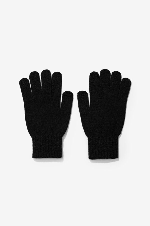 Tiffosi Guantes de malla negro
