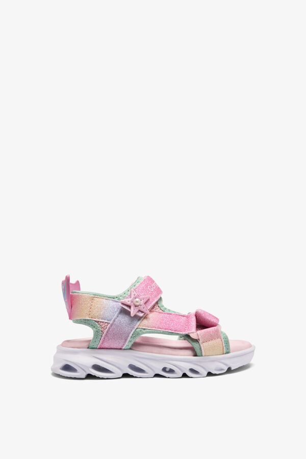 Conguitos Sand&aacute;lias com luzes fantasia rosa