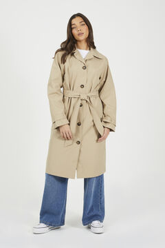 Brave Soul Long belted trench coat