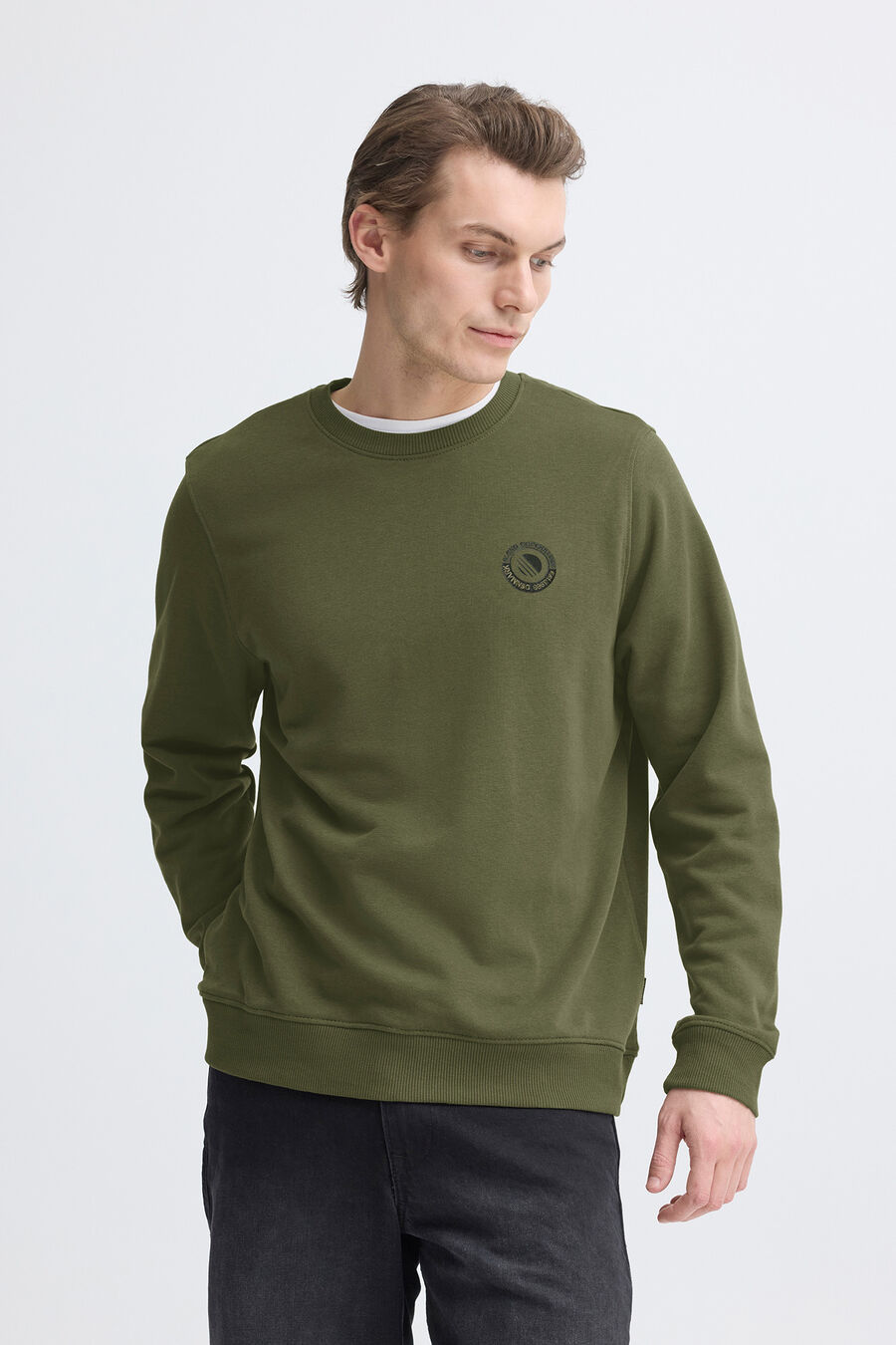 Sudadera cuello redondo logo