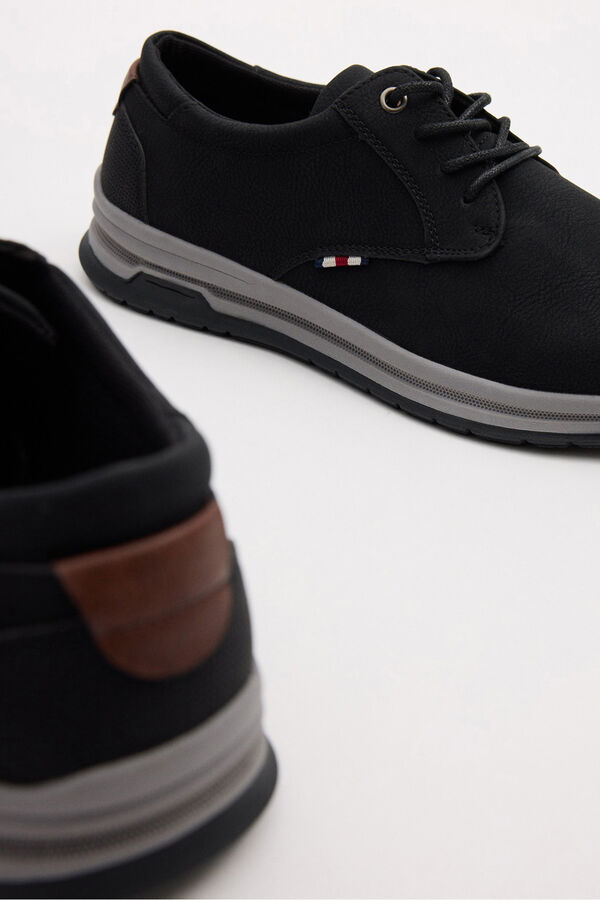 Inside Zapato cl&aacute;sico casual cordones negro