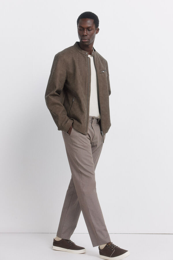 Springfield Comfort fit chinos trousers nude