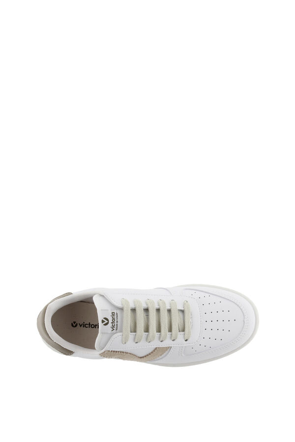 Springfield Madrid faux leather trainer beige