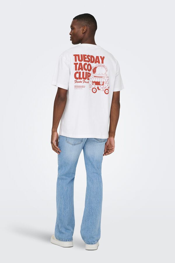 Only & Sons Short sleeve T-shirt Wei&szlig;