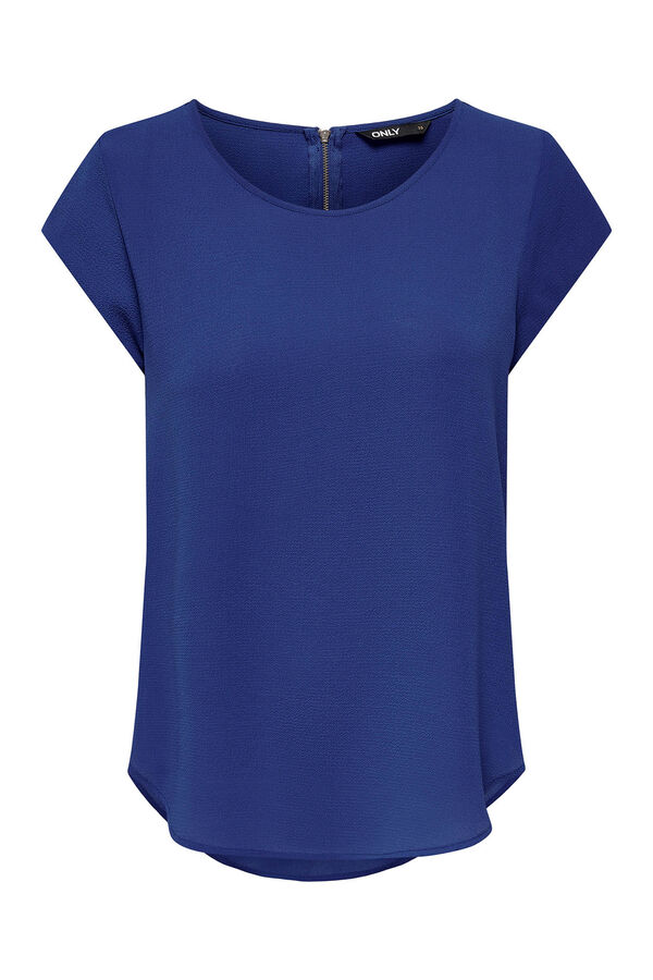 Only Camiseta manga corta azul