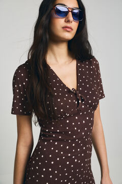 Only Vestido curto de bolinhas