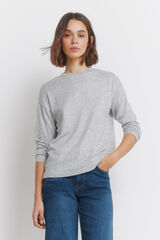 Springfield Front studded T-shirt grey