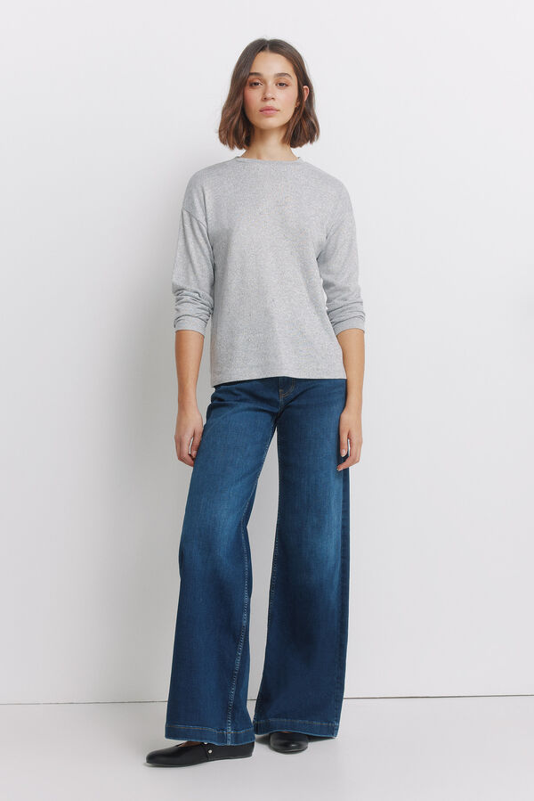 Springfield Front studded T-shirt grey