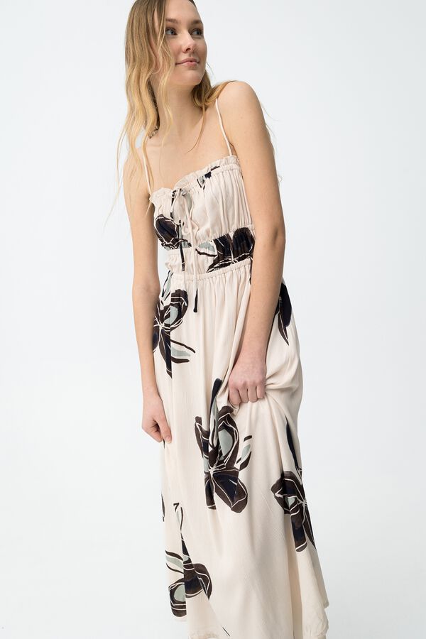 Tiffosi Vestido estampado bege