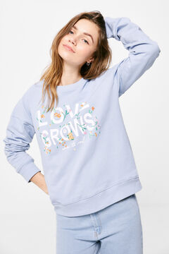 Springfield Sweatshirt "Love Grows" azul
