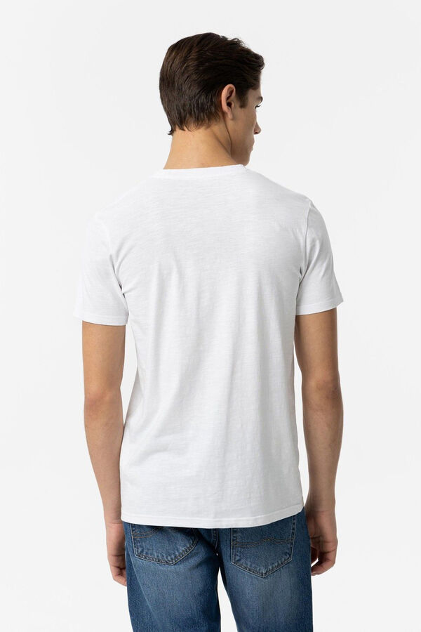 Springfield Camiseta con Estampado blanco