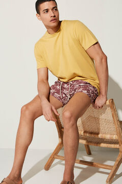 Springfield Palm print swim shorts lavender