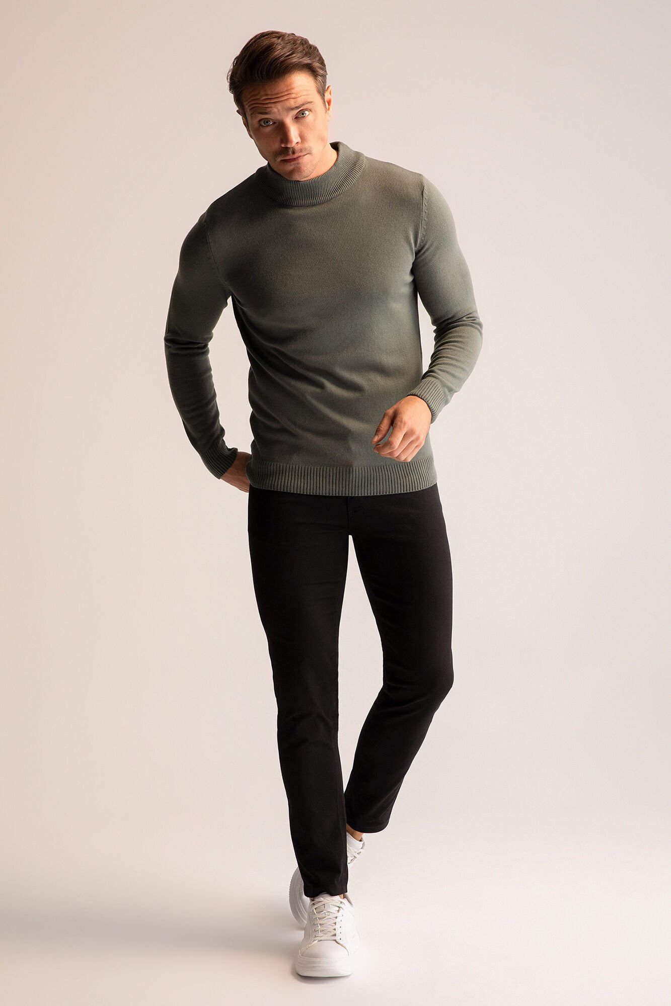 DeFacto Jersey con medio cuello alto