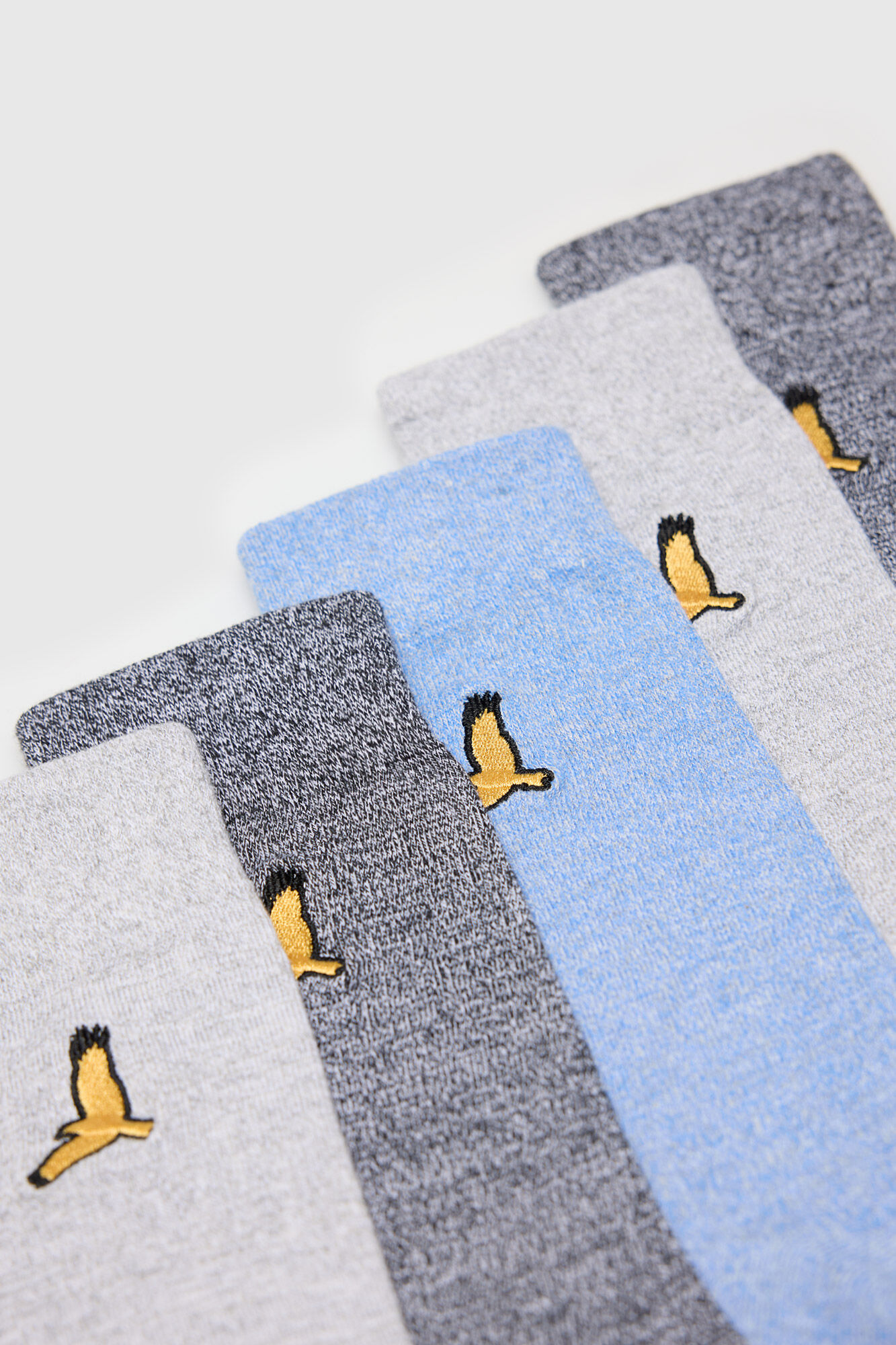 Brave Soul Pack 5 meias soquetes com bordado