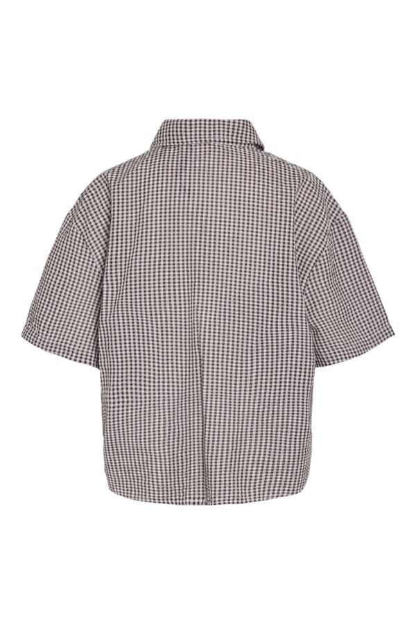 Noisy May Camisa oversize con mangas 2/4 marr&oacute;n