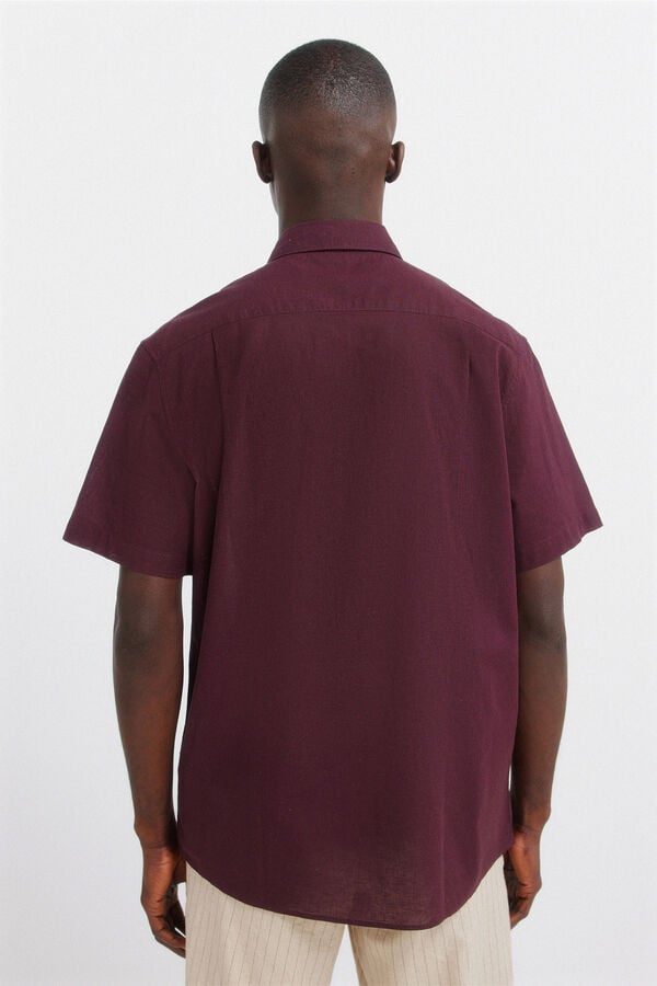 Springfield Linen short sleeve shirt printed