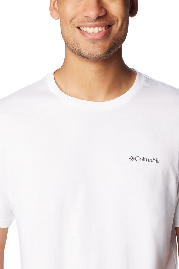 Columbia Columbia for men 's Basic Logo&trade; organic cotton short sleeve T-Shirt white