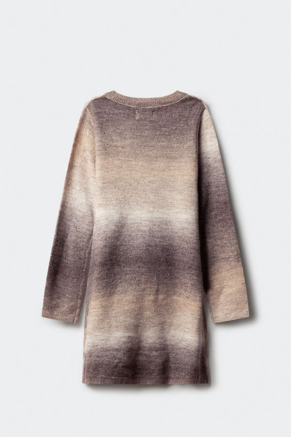 Springfield Kids Vestido riscas para meninas castanho