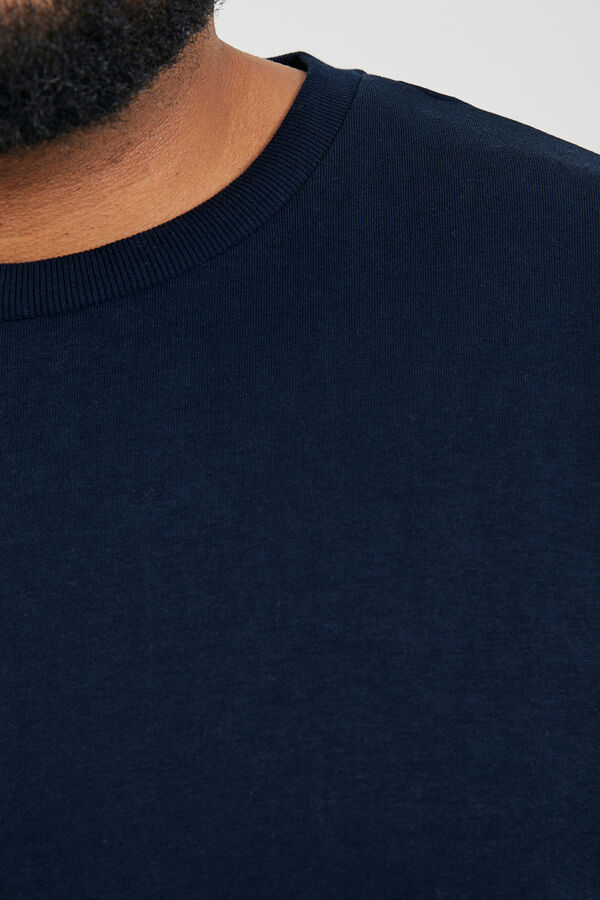 Jack & Jones PLUS Moletom Plus Sweatshirt regular fit azul