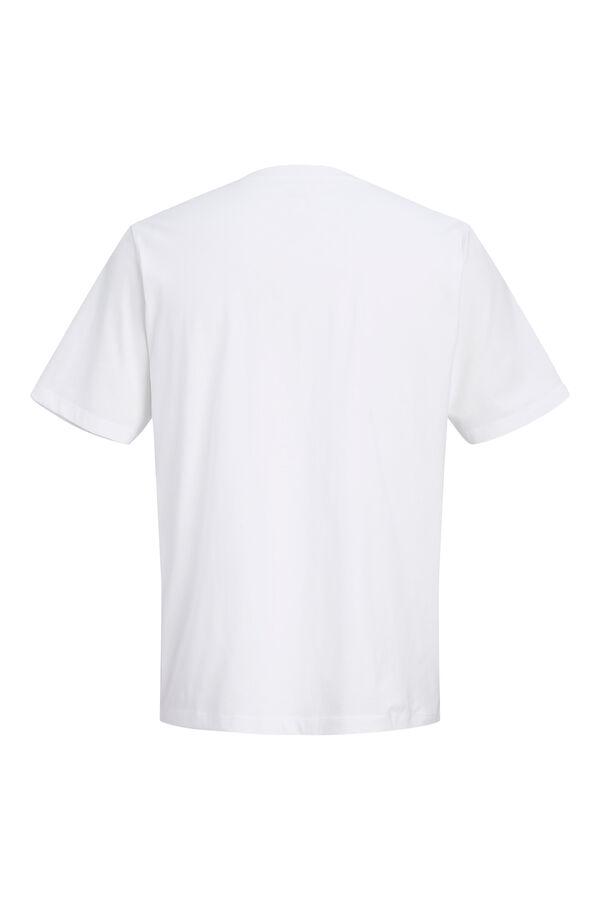 Jack & Jones PLUS Logo short sleeve T-shirt white