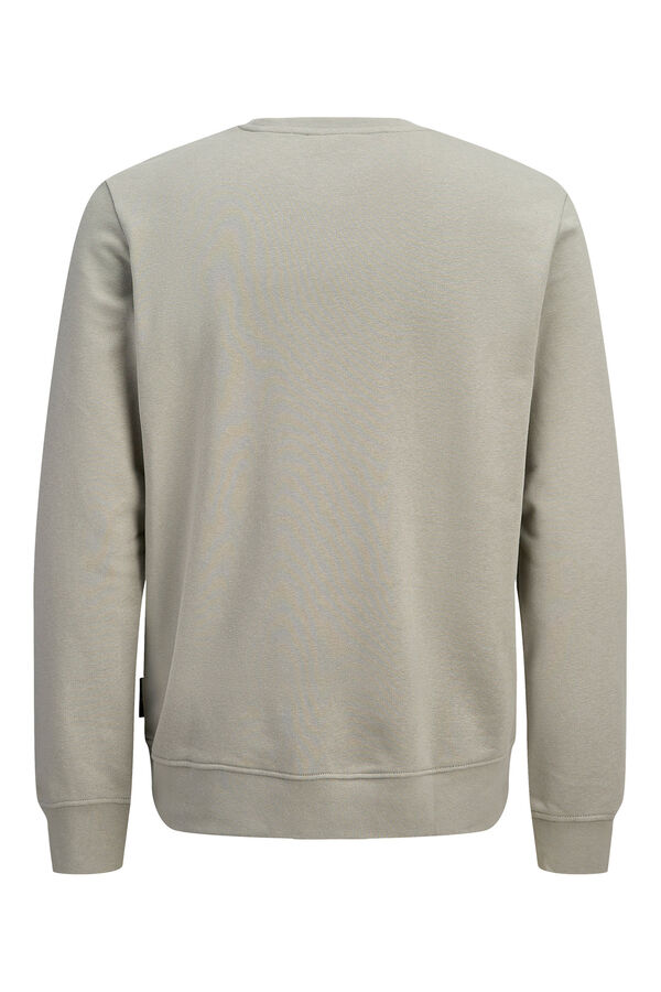 Jack & Jones Sudadera logo grande gris