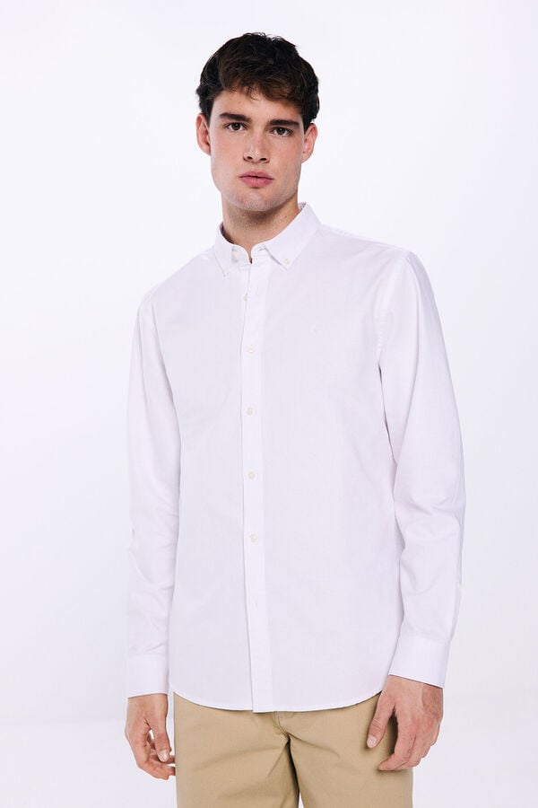 Springfield Camisa oxford blanco