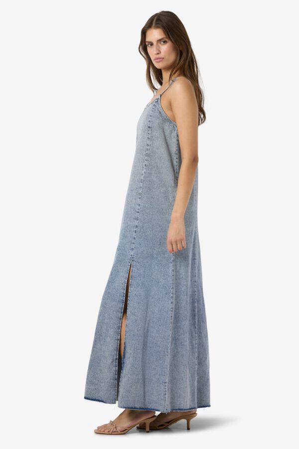 Noisy May Vestido largo vaquero de tirantes azul