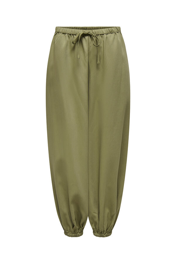JDY Puffed long trousers nude