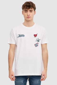 Springfield Camiseta Estampado University blanco