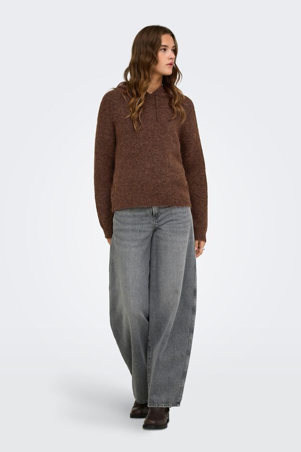 Only Sweatshirt de malha castanho