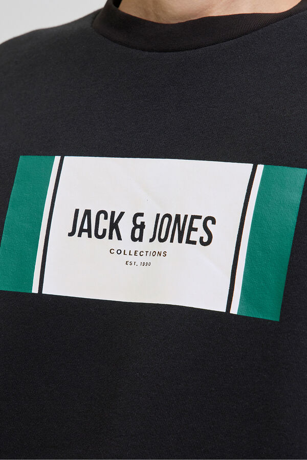 Jack & Jones Sudadera regular fit negro