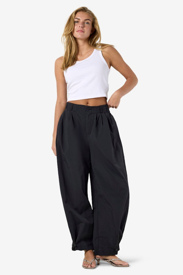 Noisy May Balloon long trousers with darts grey
