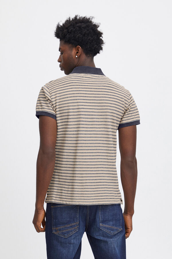 Springfield Striped cotton regular fit polo shirt tamno plava