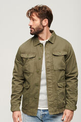 Springfield Lightweight embroidered M65 military jacket zelena