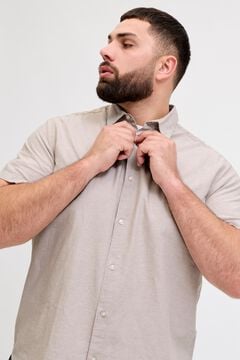 Jack & Jones PLUS Camisa popel&iacute;n manga corta