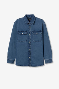 Tiffosi Camisa Oversized de Denim